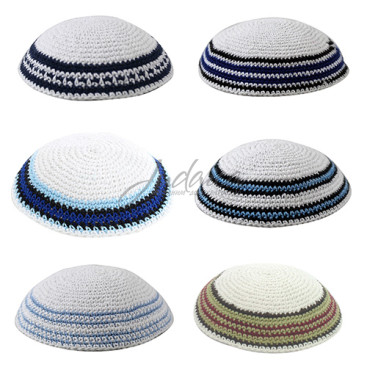 Кипа вязанная в ассортименте "Узоры"