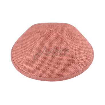 Кипа "Salmon Burlap"