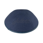 Кипа "Navy Linen Crocodile"