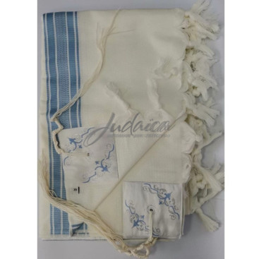 Талит "Кенешер" хлопок,р. 60.Голубой