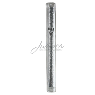 Коробочка для мезузы "Glitter Silver", 15 см