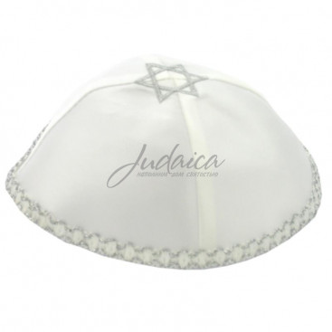 Кипа атласная "Звезда Давида"