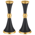 Подсвечники "Black and gold", 18 см