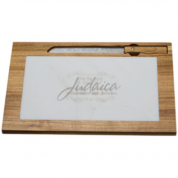 Доска для халы "Белый мрамор"