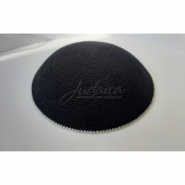 Кипа "Черная" вязаная