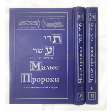 Малые пророки с толкованием РАШИ и РаДаКа. Том 1-2