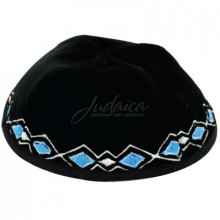 Кипа бархатная "Ромб"