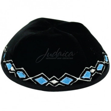 Кипа бархатная "Ромб"