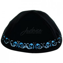 Кипа бархатная "Завиток"