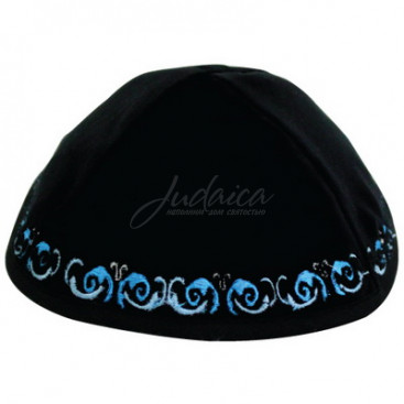 Кипа бархатная "Завиток"