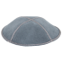 Кипа кожаная "Light gray", 16 см