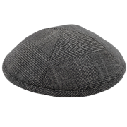 Кипа "Gray stripes", 19 см