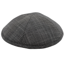 Кипа "Gray stripes", 19 см