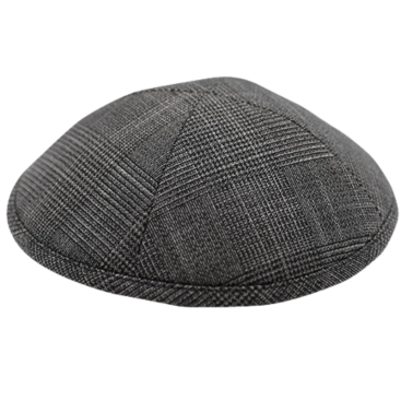 Кипа "Gray stripes", 19 см