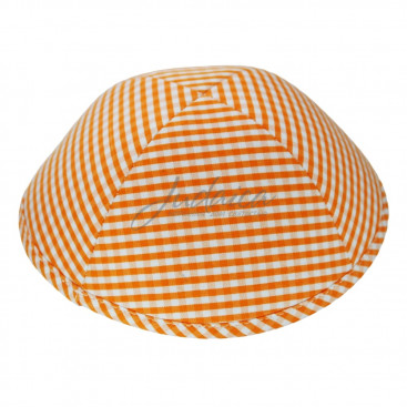 Кипа "Оранжевая клетка"