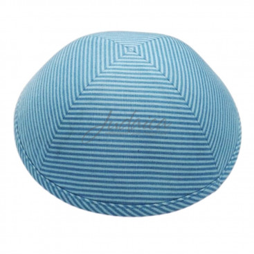 Кипа "Линии" голубая