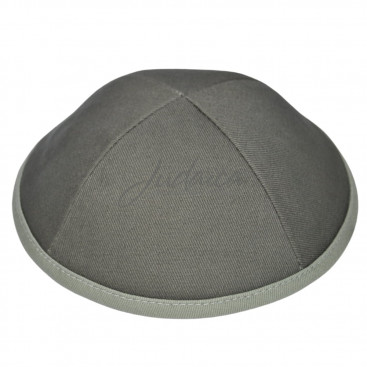 Кипа "Серая окантовка"