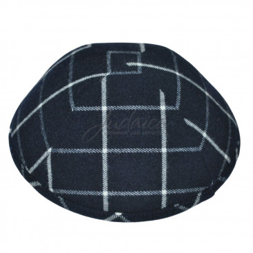 Кипа "Линии" синяя