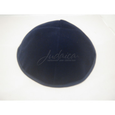 Кипа бархатная "Кобальт"