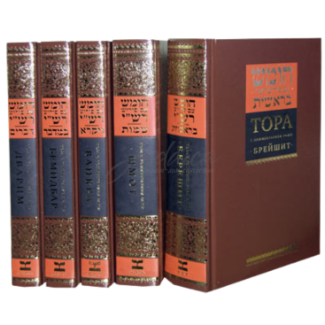 Тора с комментарием Раши. Пять книг.