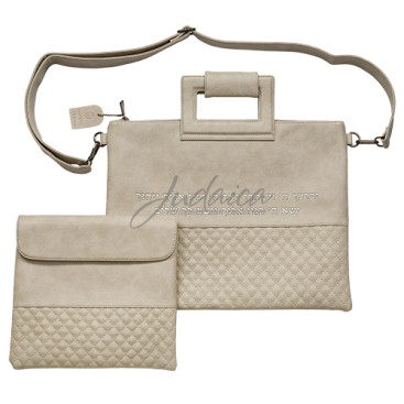 Комплект для талита и тфилина «Лайт грей»