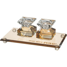 Сет подсвечники и поднос "Crystal"