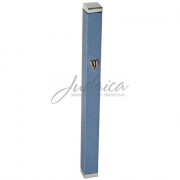 Коробочка для мезузы "Шин" голубая