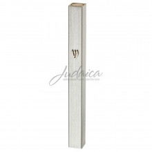 Коробочка для мезузы "Шин" серая