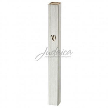 Коробочка для мезузы "Шин" серая