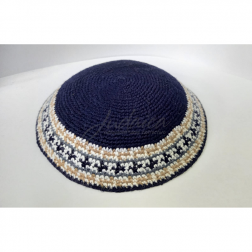 Кипа "Орнамент" синяя