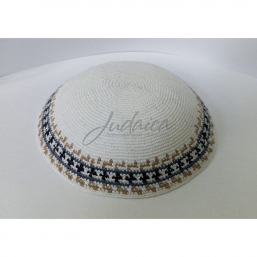 Кипа "Орнамент" белая